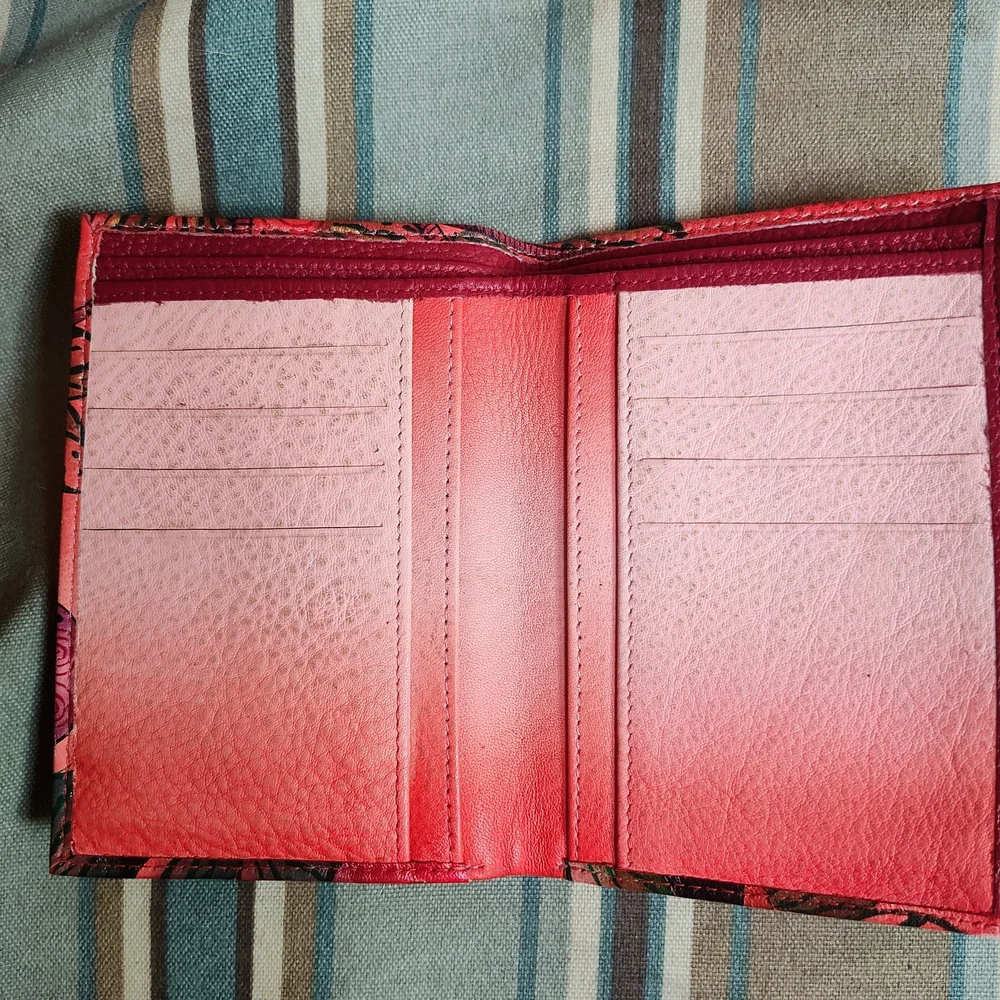 Anuschka Pink and Multicolor Artistic Wallet - Picture 3 of 3